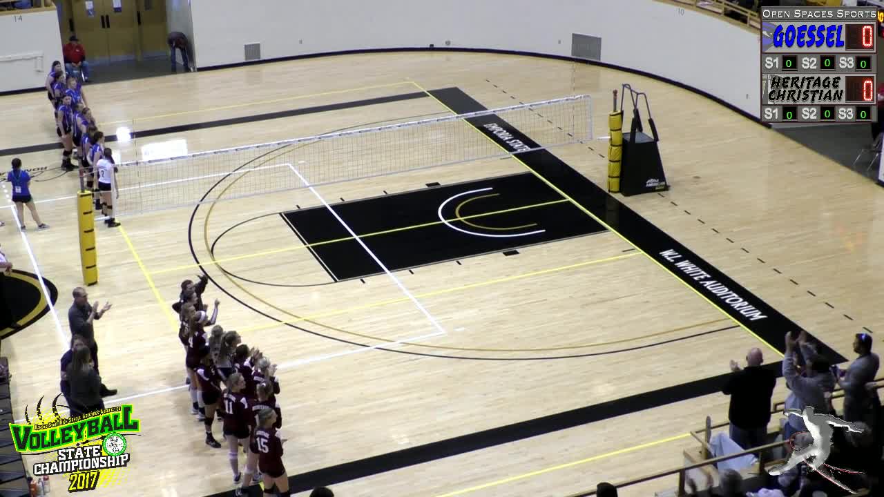 Goessel vs Heritage Christian "2A State Championship" Volleyball