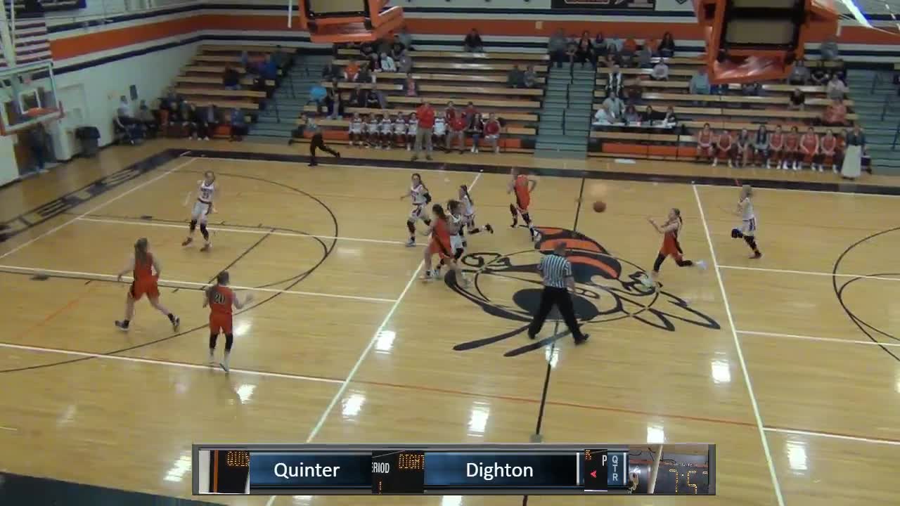 Quinter vs Dighton (G) 3rd Place NWKL Basketball OpenSpacesSports6