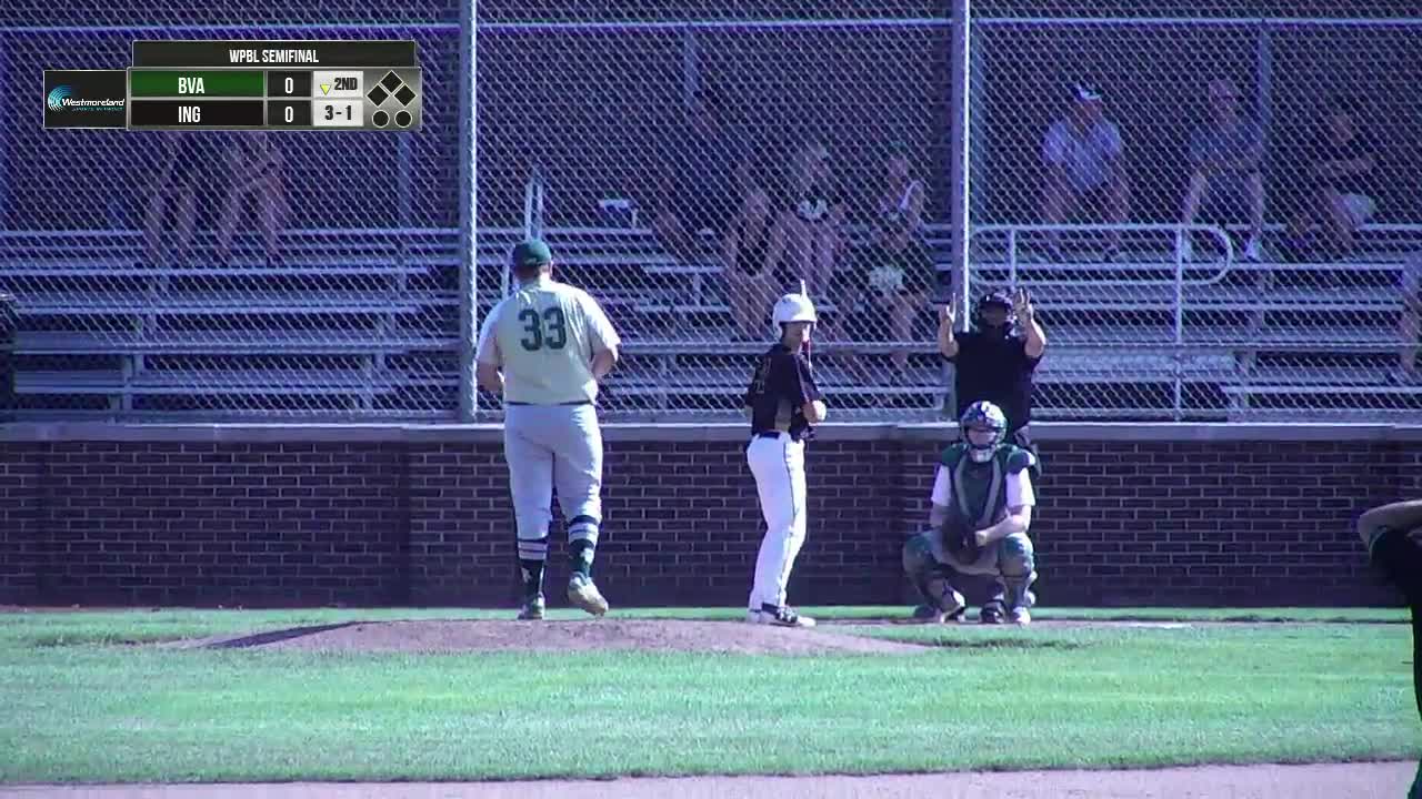 Belle Vernon vs. Ingomar (Western PA Baseball League Semifinal
