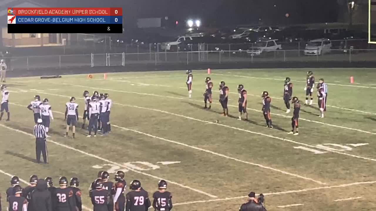 Brookfield Academy's 1st Football Playoff Game Football MamaJensen