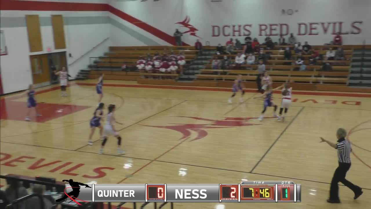 Quinter vs. Ness City "G" NWKL Basketball Basketball OpenSpacesSports4