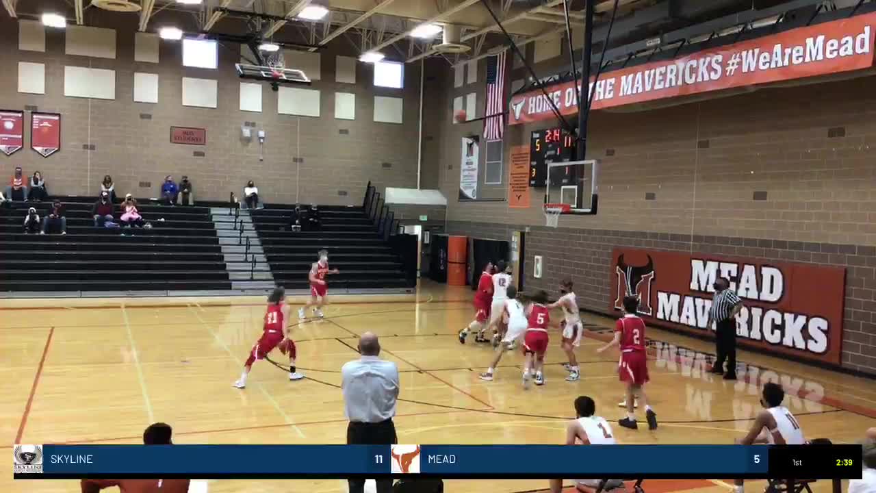 Boys JV Basketball v. Skyline Basketball MeadMavericks