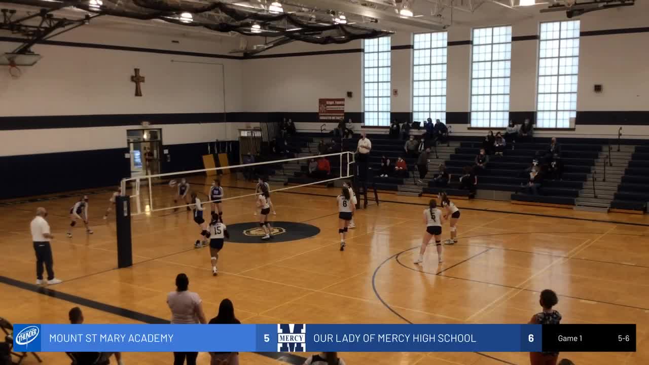 Our Lady of Mercy Volleyball JV v. Mt. St. Mary Academy Volleyball