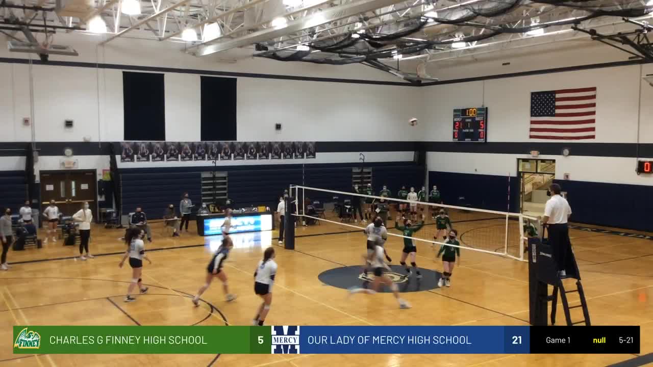 Our Lady of Mercy Volleyball Varsity v. C.G. Finney Volleyball