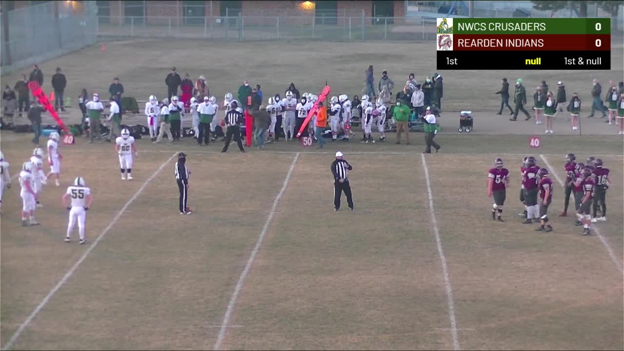 Nwcs Crusaders high school V.S. Reardan Indians high school Football