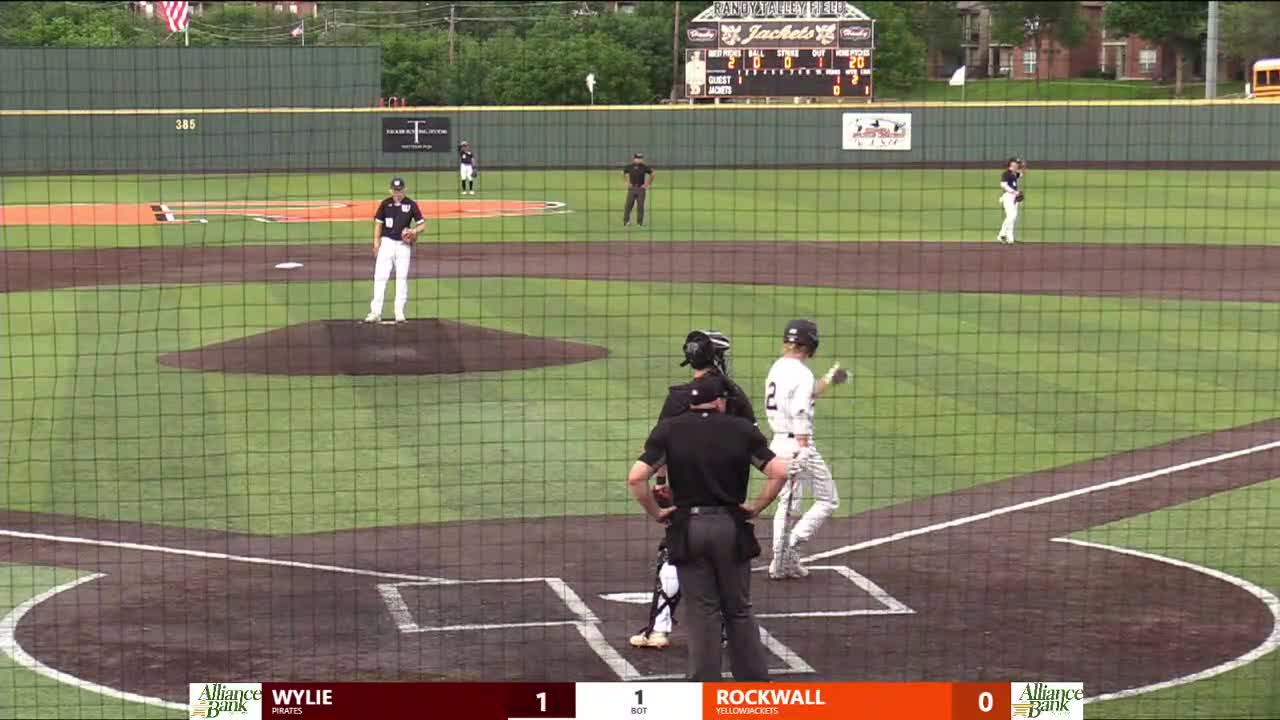Rockwall Playoff Baseball vs Wylie REG QTR GAME 2 Baseball Sportsgram10