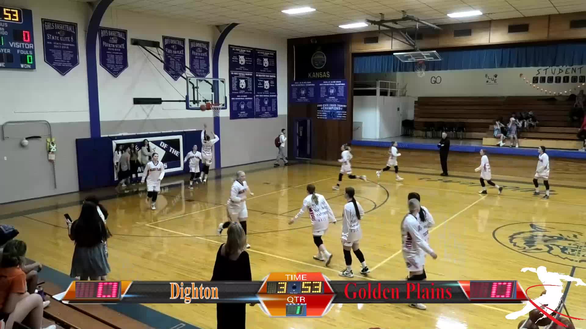 Golden Plains vs Dighton "G" (1aD2 SubState Semifinals) Basketball
