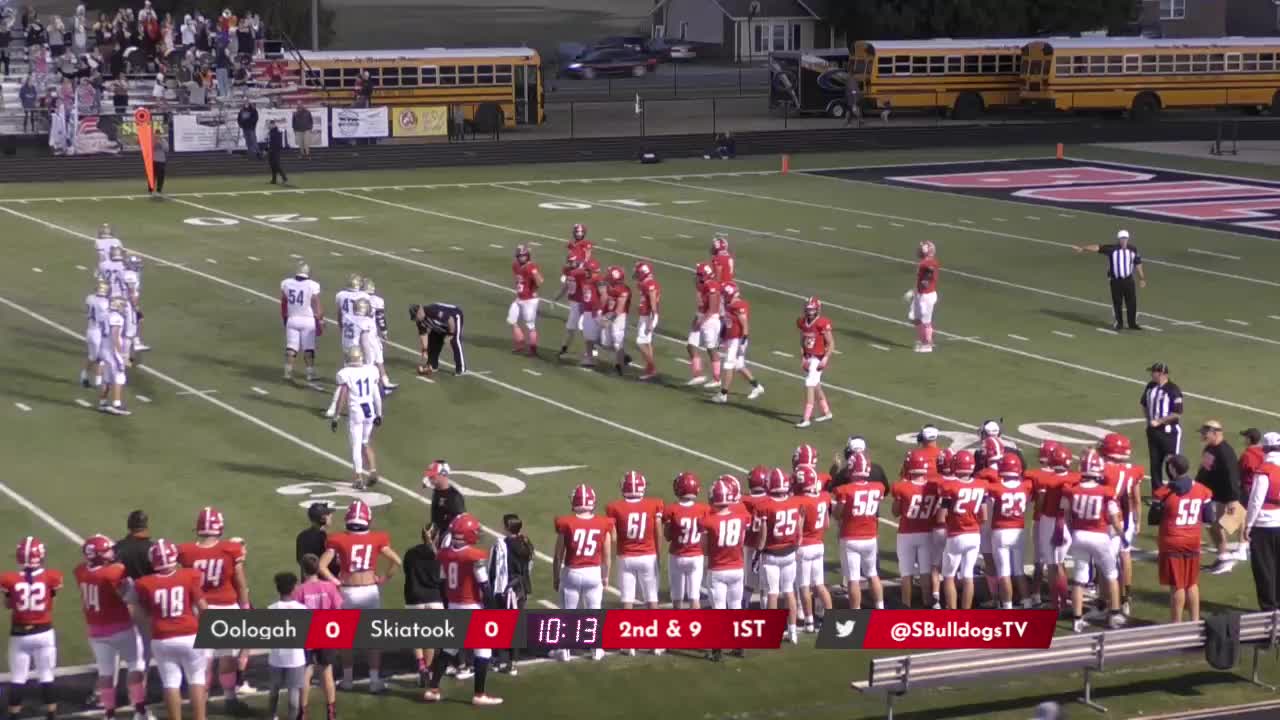 Football vs Oologah Football hroach