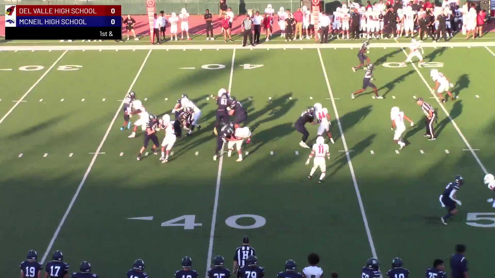 Del Valle Cardinals vs McNeil Mavericks Football IHSFAN8