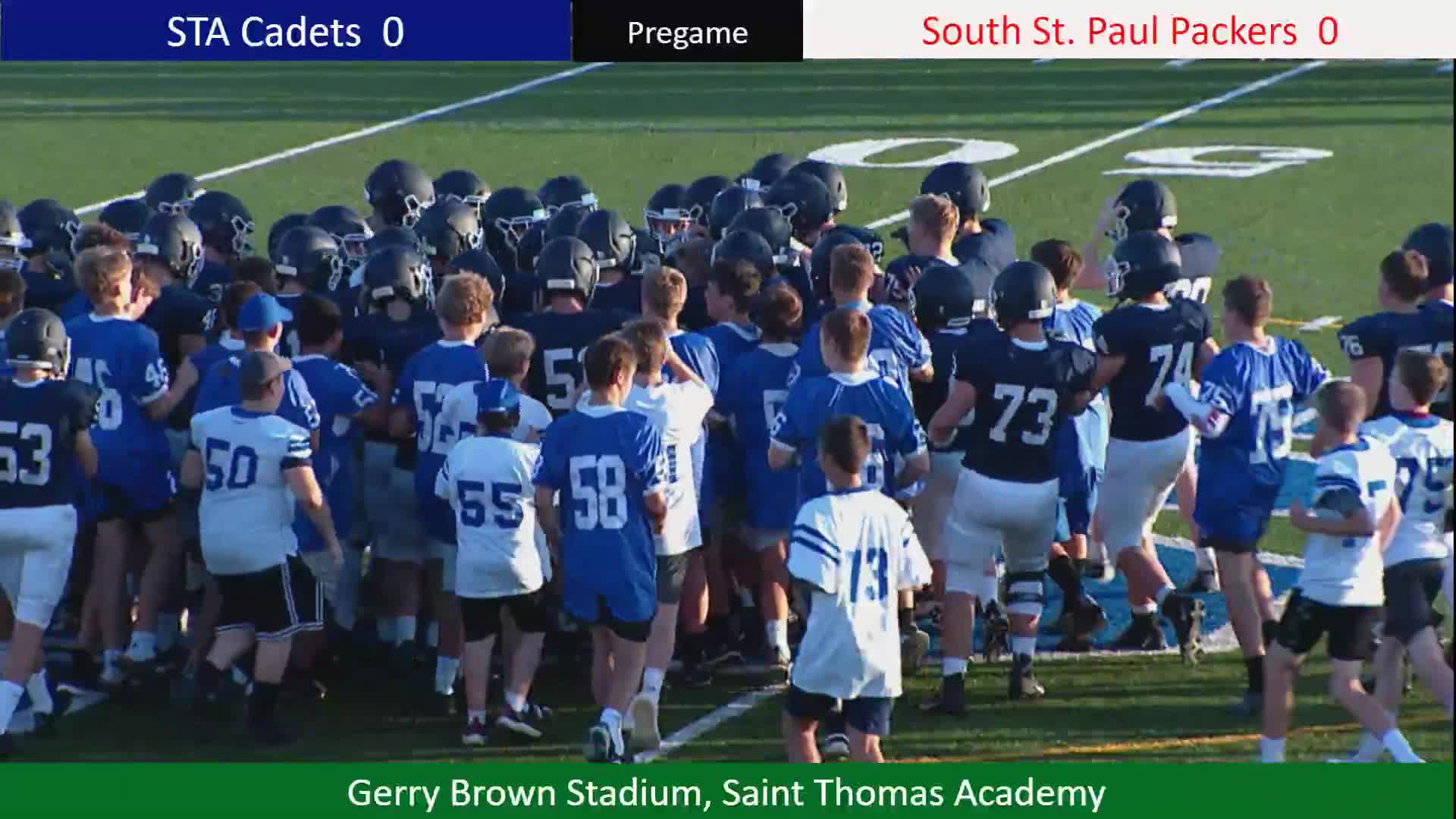 HS Football STA Vs S St Paul Football CadetBroadcasting