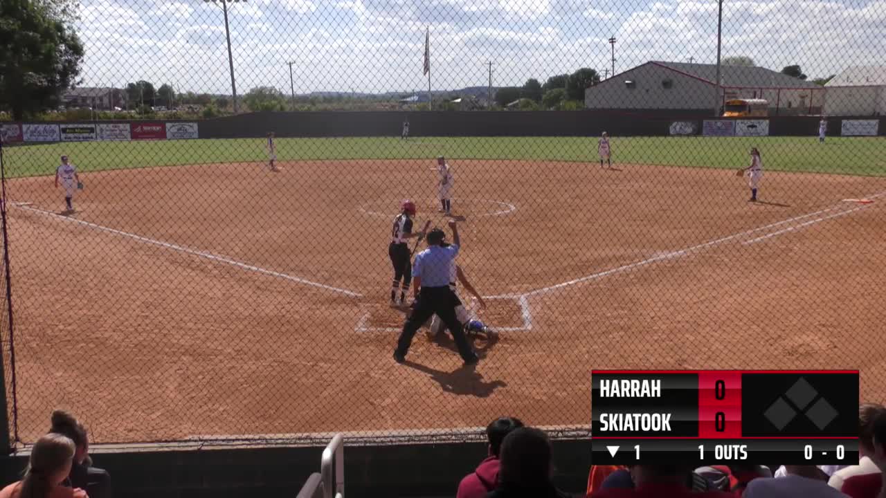 Softball Championship Game 1 Harrah vs Skiatook Softball hroach