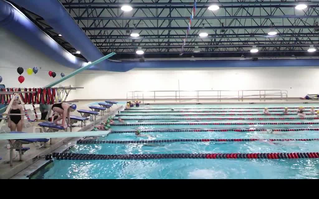 Girls Swim Meet Truman Patriots, William Chrisman Bears, Van Horn