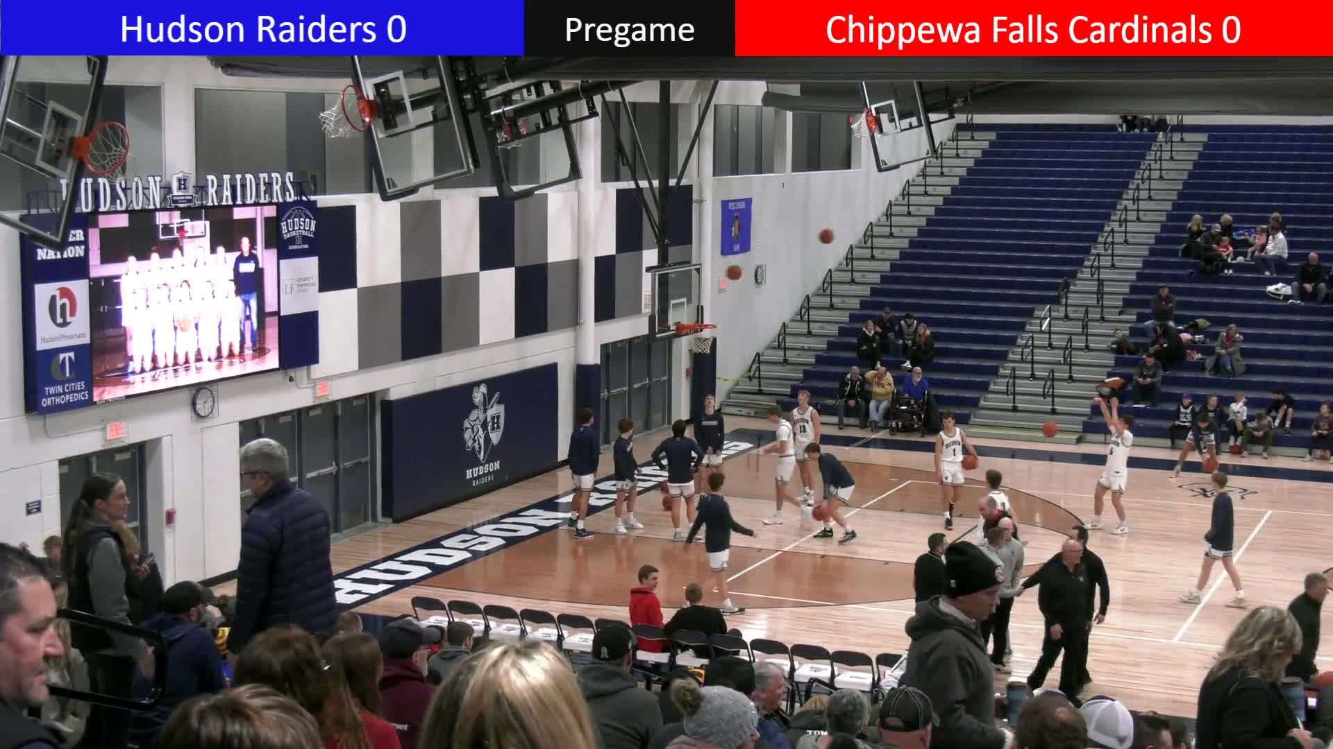 Boys Basketball: Hudson vs Chippewa Falls Basketball HudsonBroadcasting