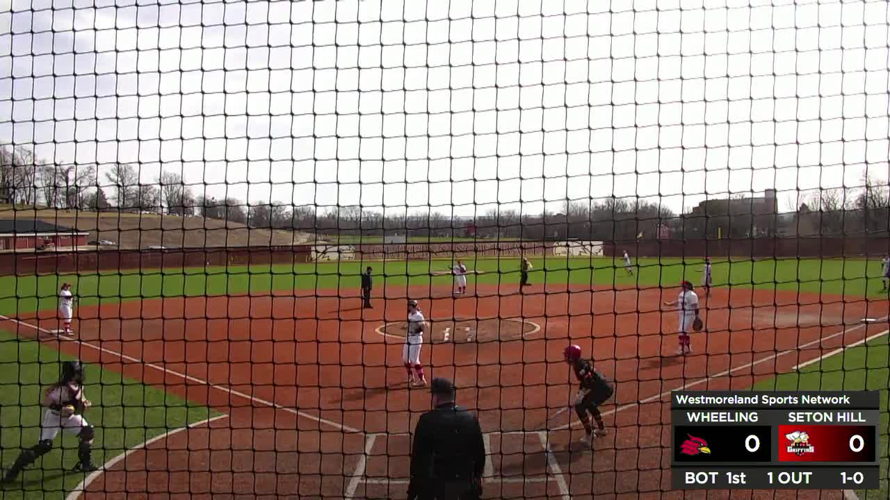 Wheeling At Seton Hill Game 1 Softball WestmorelandSports1