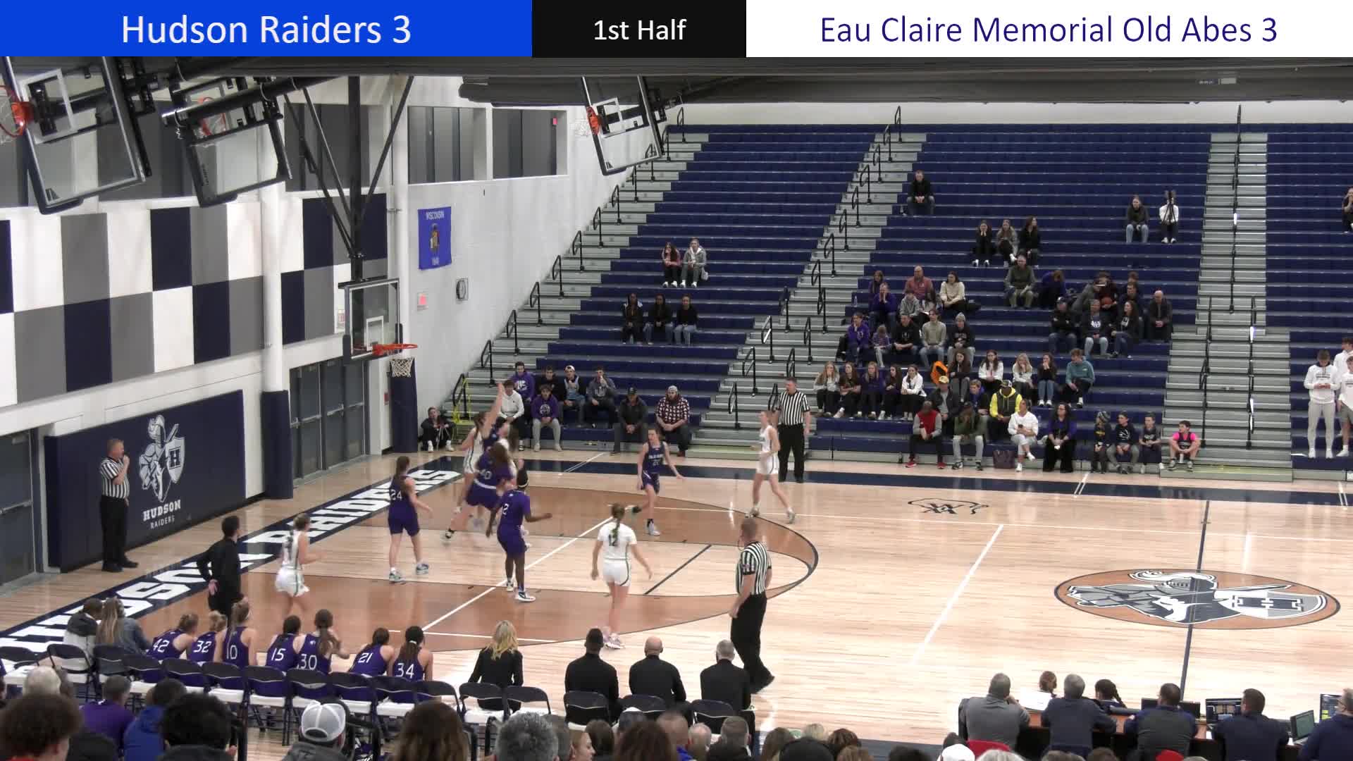 Girls Playoff Basketball Hudson vs Eau Claire Memorial Basketball